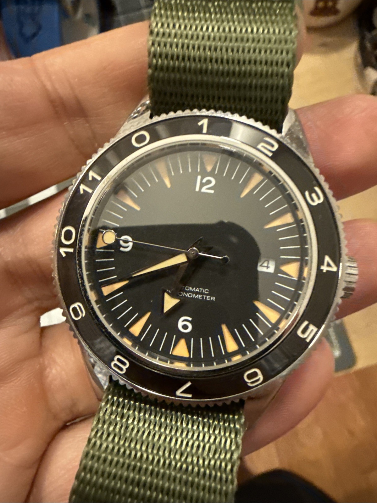 10ATM 41mm Sterile Men’s Watch NH35 Automatic Movement Black Dial Sapphire Glass