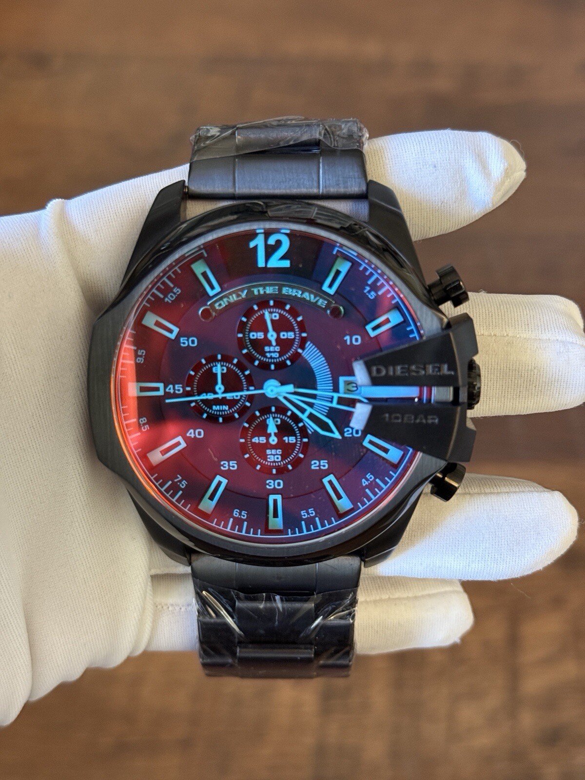 New Diesel DZ4318 Mega Chief Chronograph Dial Black Stainless Steel Men’s Watch