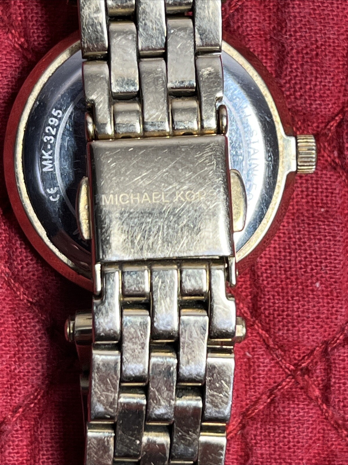MICHAEL KORS Women’s Stainless Steel 38mm GOLD TONE WR 5 ATM DIAMONDS ACCENT