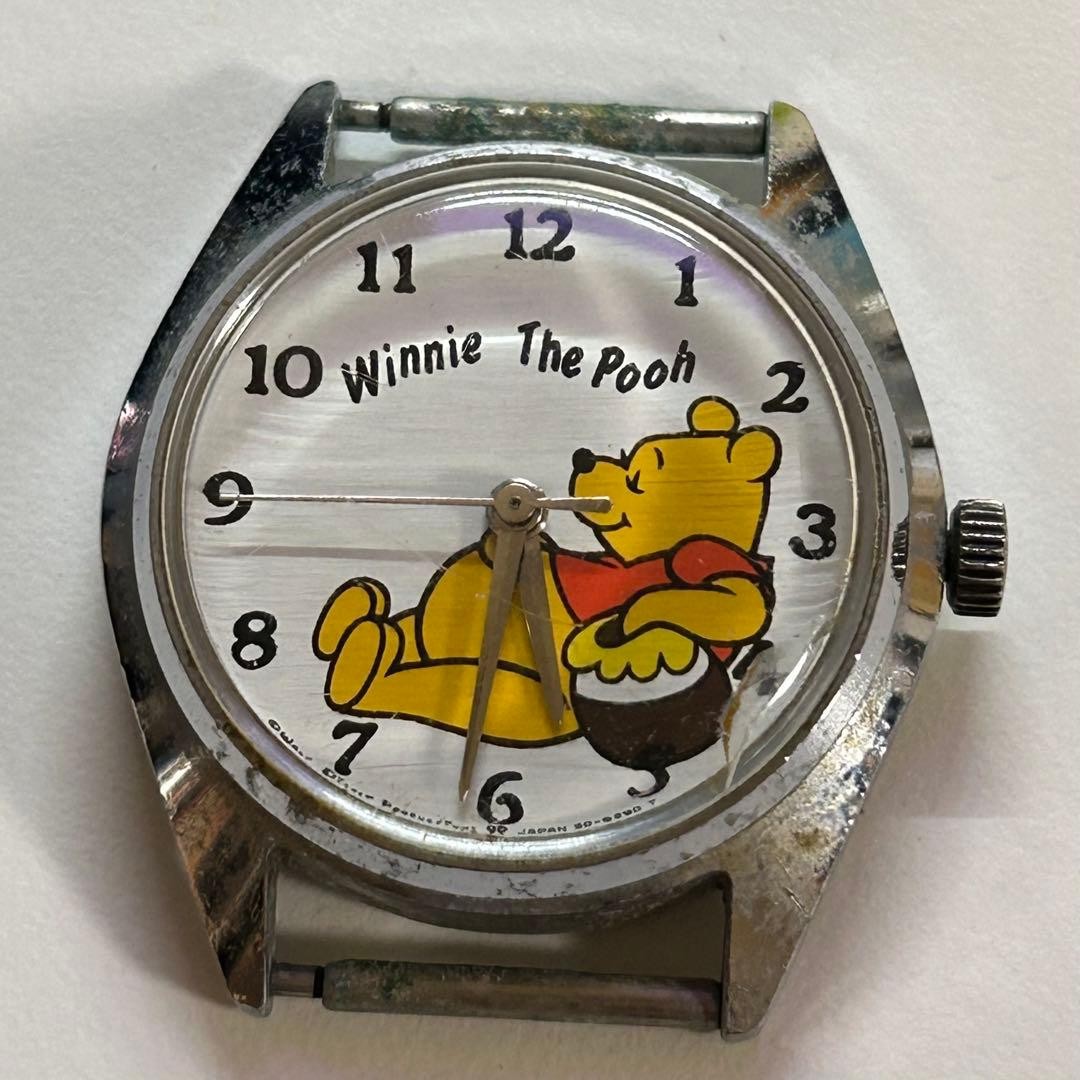 Seiko Winnie the Pooh Manual Winding Watch 5000-6030 Rare Retro Japan