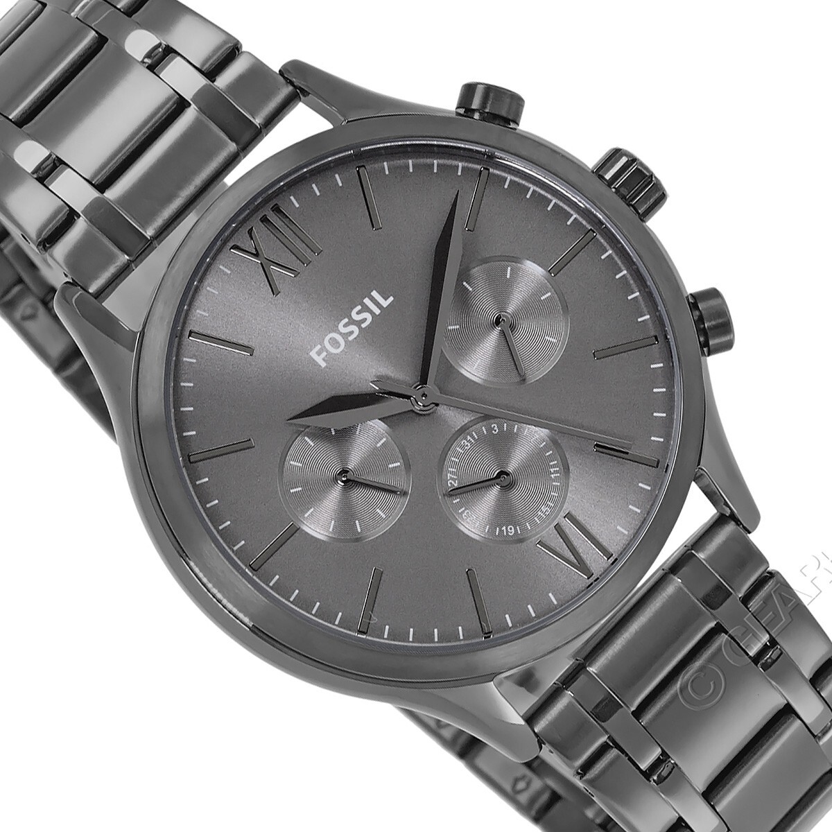 FOSSIL Fenmore Mens Multifunction Watch, Gray Dial Date, Stainless Steel Band