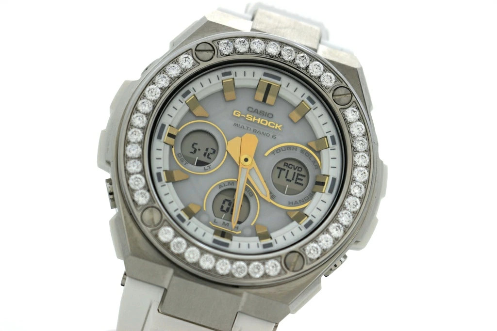 Casio G-STEEL GST-W300-7AJF Stainless Steel Resin Watch Men Custom Parts