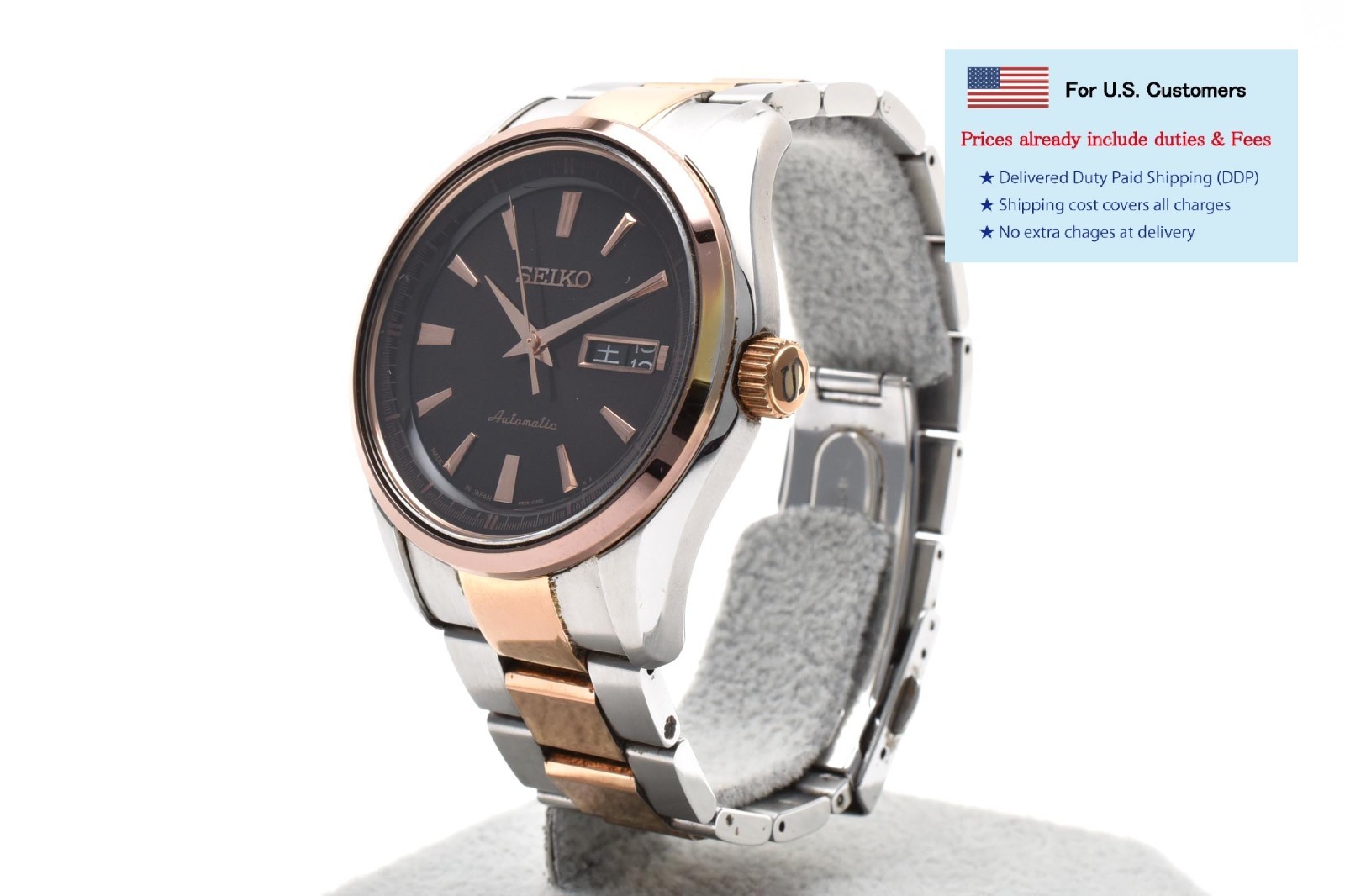 [EXC+5] SEIKO Presage 4R36-03H0 Bronze Dial Two Tone 41mm Automatic Mens Watch
