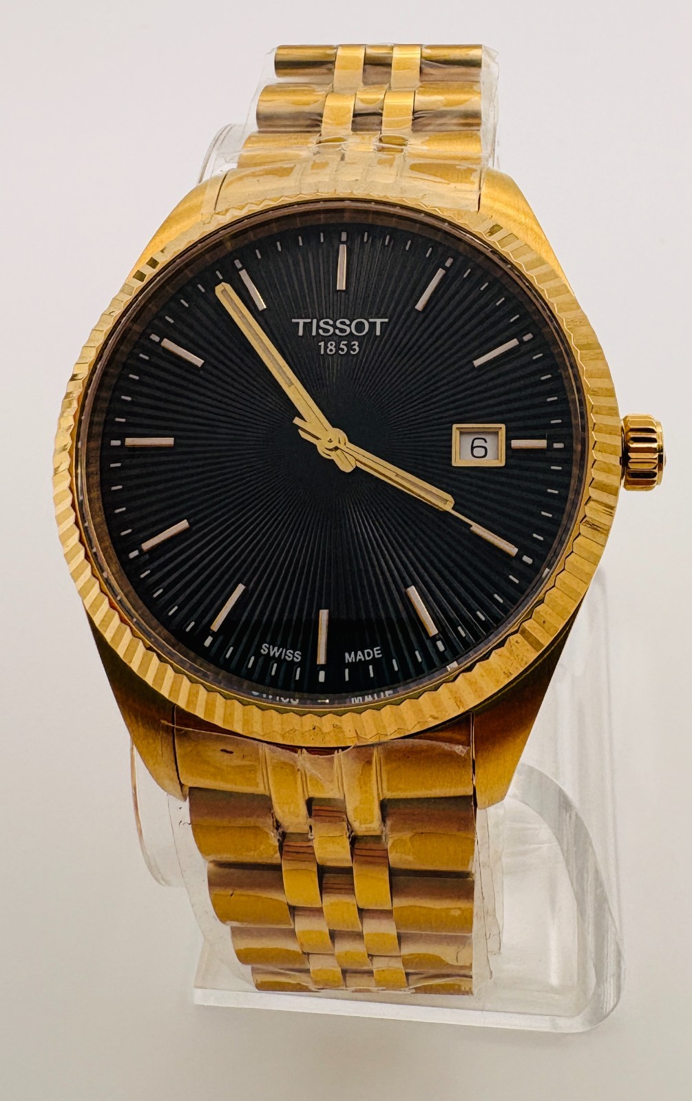 TISSOT Ballade T156.410.33.051.00 Black Dial Gold PVD 40mm Men’s Quartz Watch