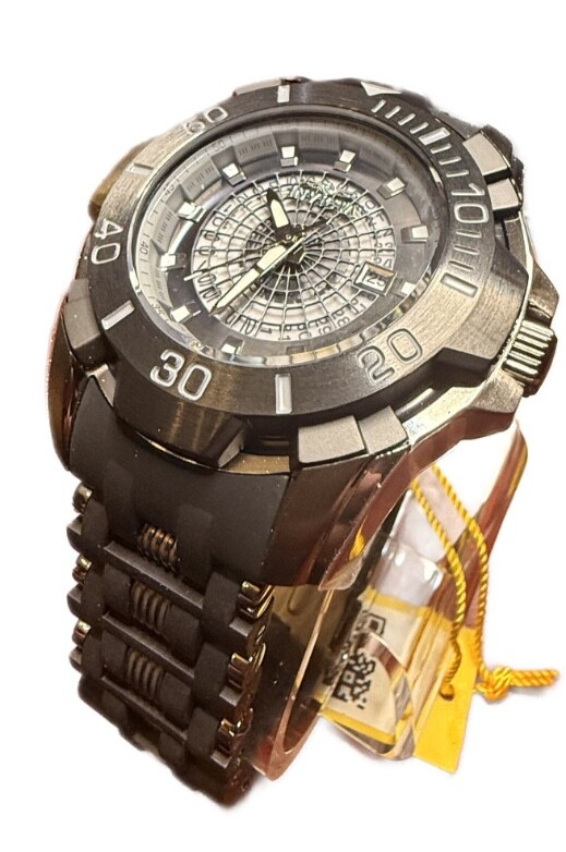 Invicta Sea Spider Men’s Watch – 45.9mm, Gunmetal, Black (44132)