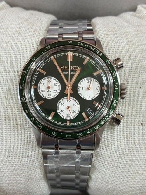 Seiko Chronograph Quartz Green Dial Men’s Watch SSB481