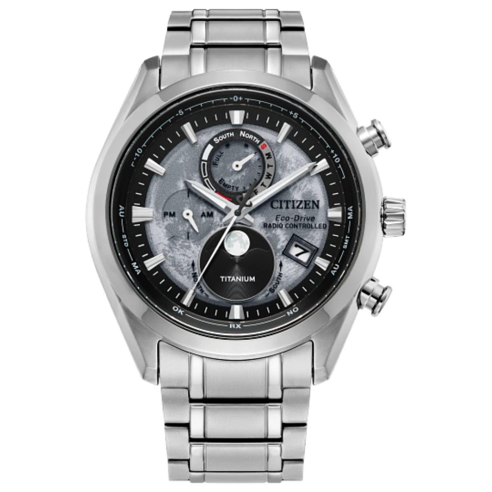 Citizen BY1010-57H Tsuki-Yomi A-T Atomic Moonphase Super Titanium Men’s Watch
