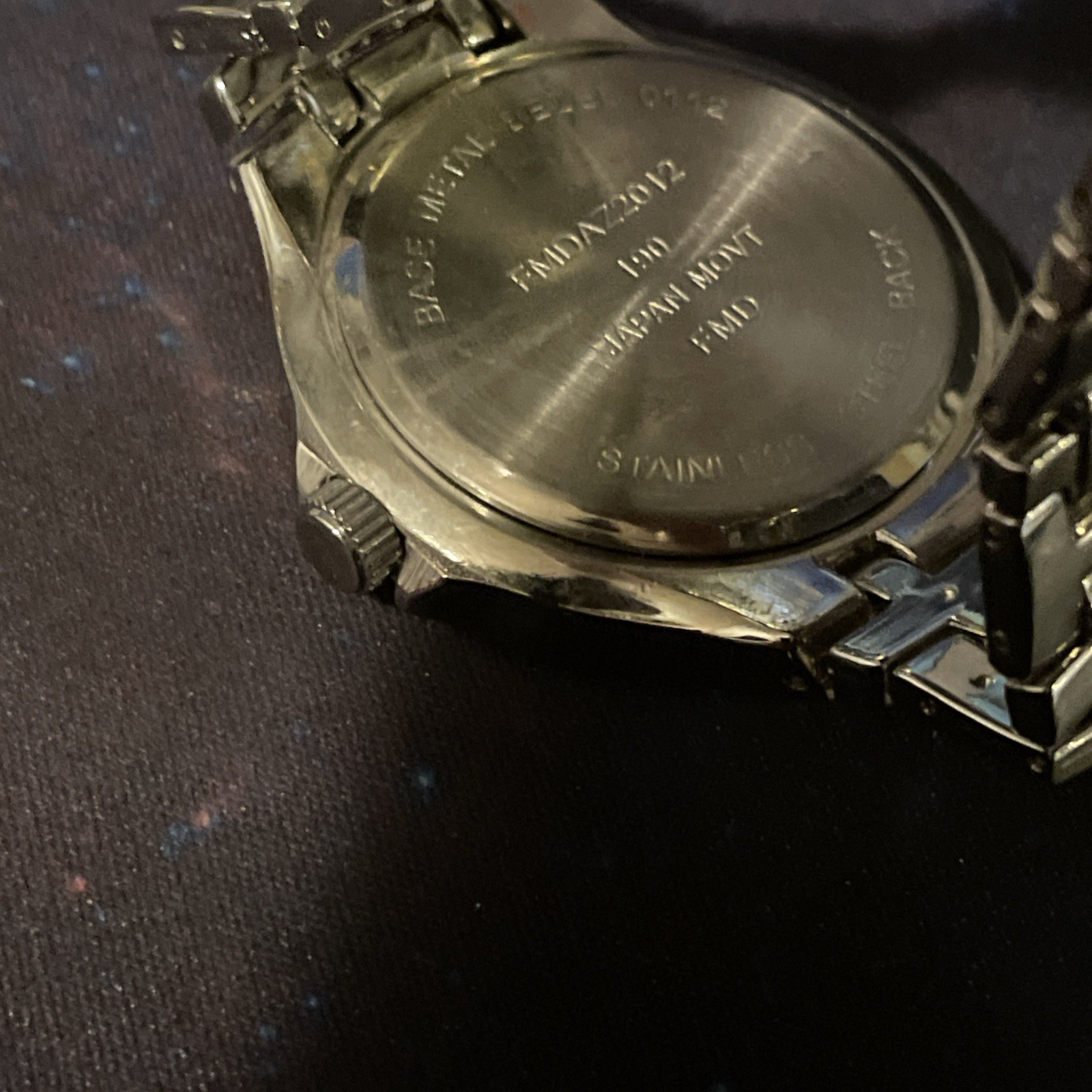 Chrome Stainless Steel Watch Men
