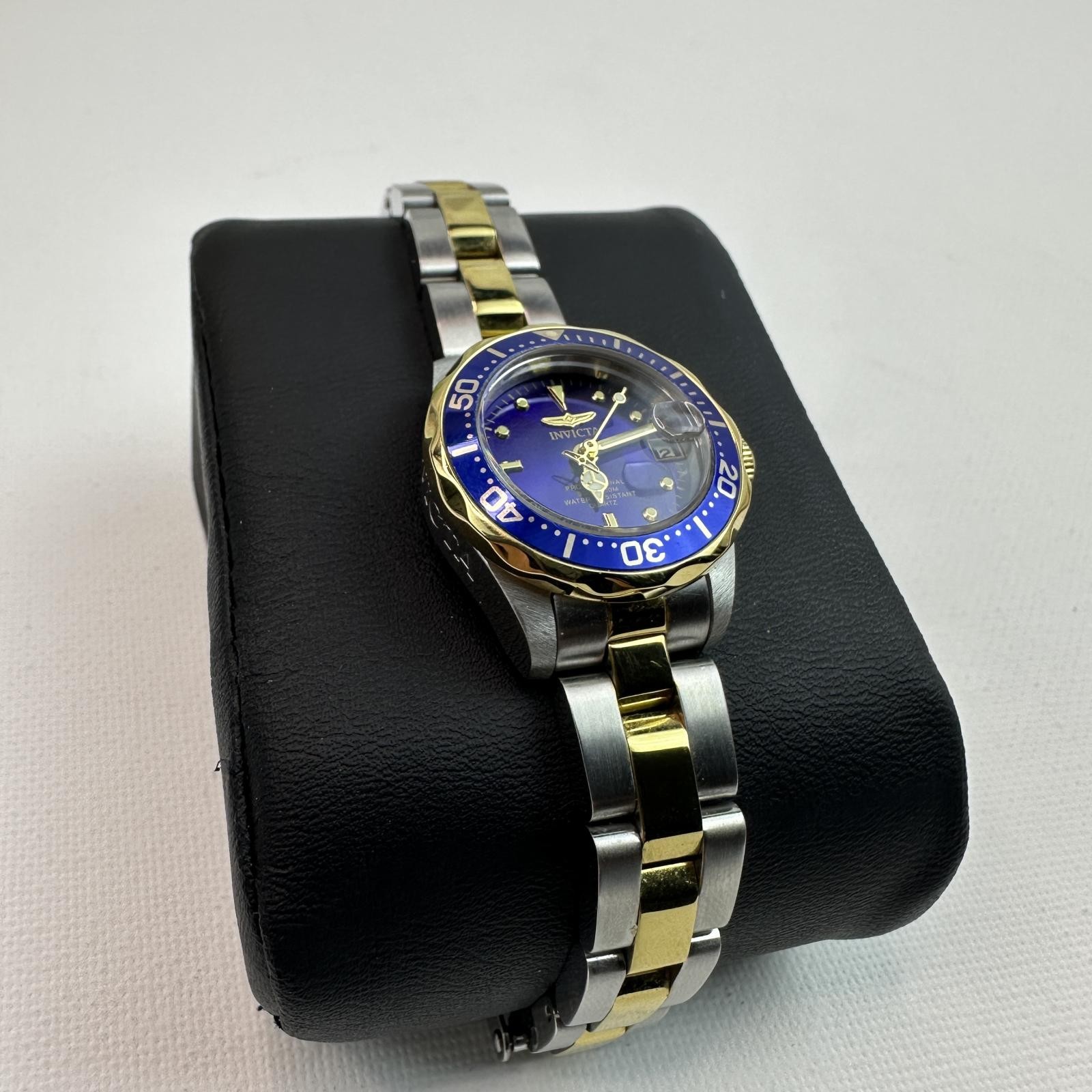 Invicta $395 Pro Diver 8942 Women’s Watch 24.5mm Steel Gold Quartz 200M WR