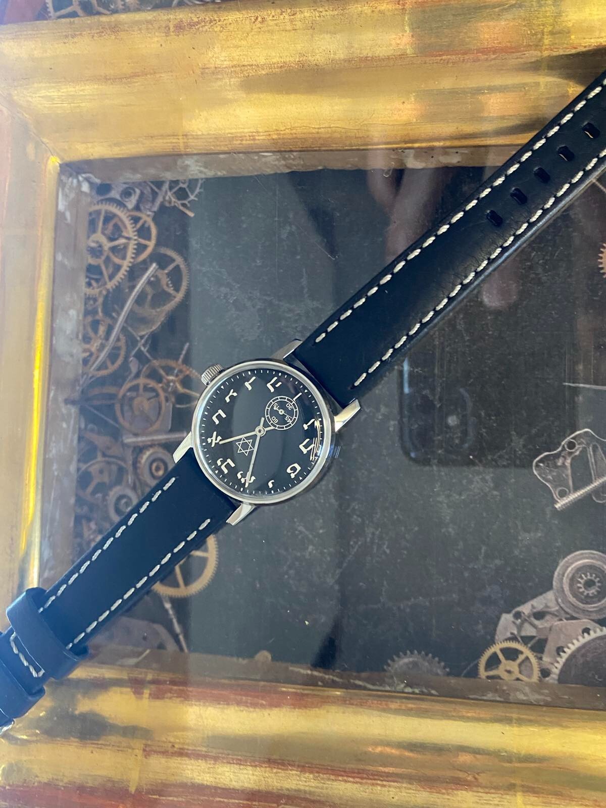 Watch Mechanical David Star USSR Russian Pobeda Vintage Jewish Hebrew Judaism