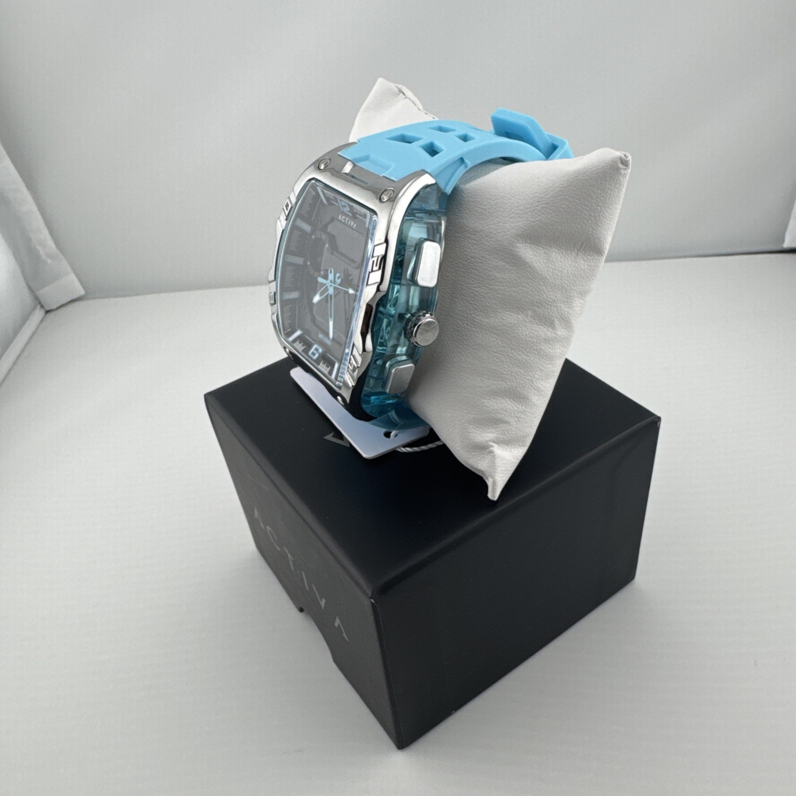 Activa X Invicta Digital Men’s Watch – 50mm, Light Blue ACW8131-002 New