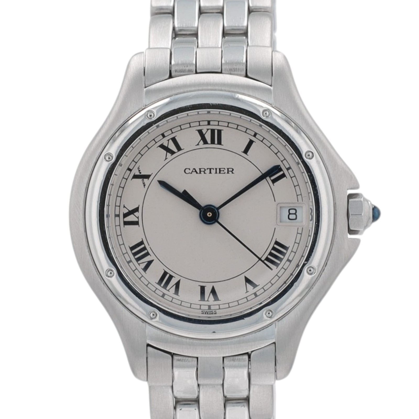 Cartier Panthère Cougar 26mm Stainless Steel Roman Dial Womens Watch
