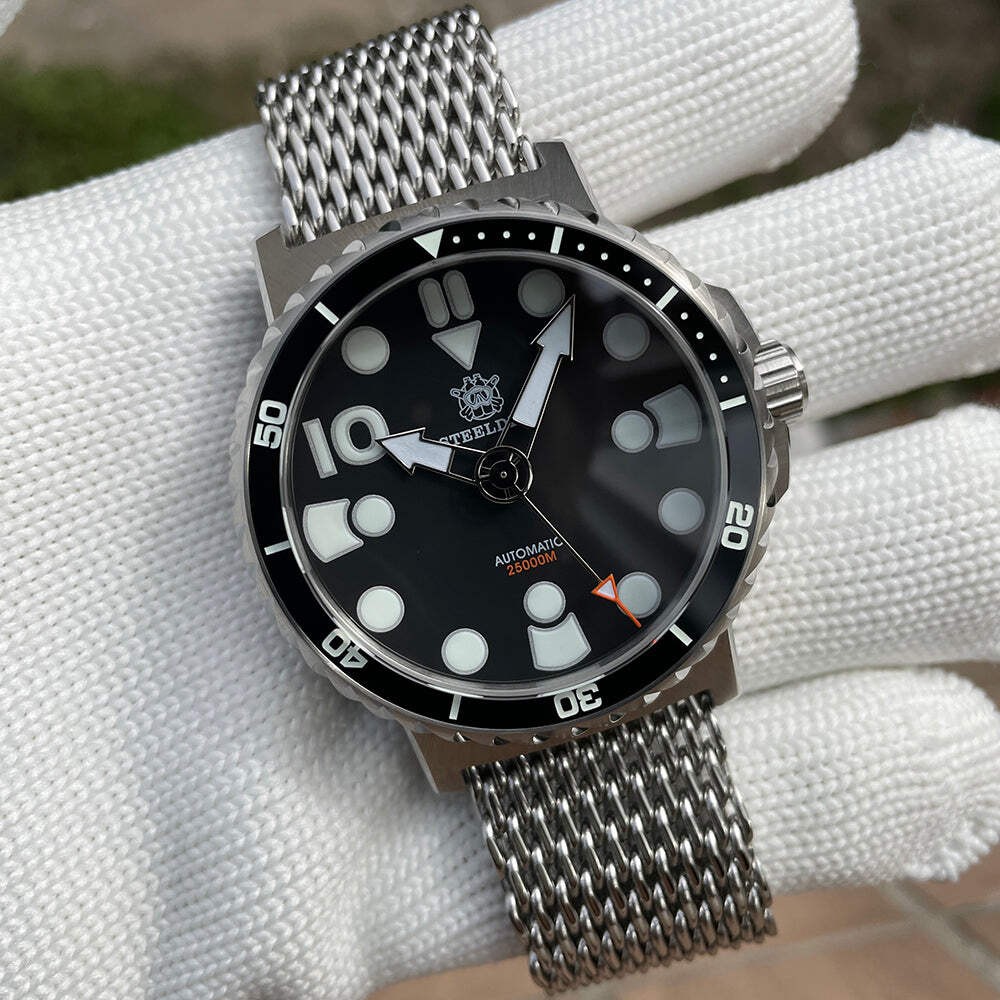 STEELDIVE SD1982 — 46.5MM Big Size Sapphire Ceramic Bezel Insert NH35 Dive Watch