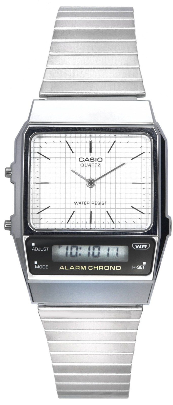 Casio Vintage Analog Digital White Dial Quartz AQ-800E-7A Unisex Watch