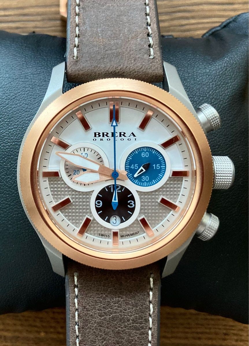 BRERA OROLOGI Eterno Chrono II BRET3C4303 Swiss Quartz Watch New Box