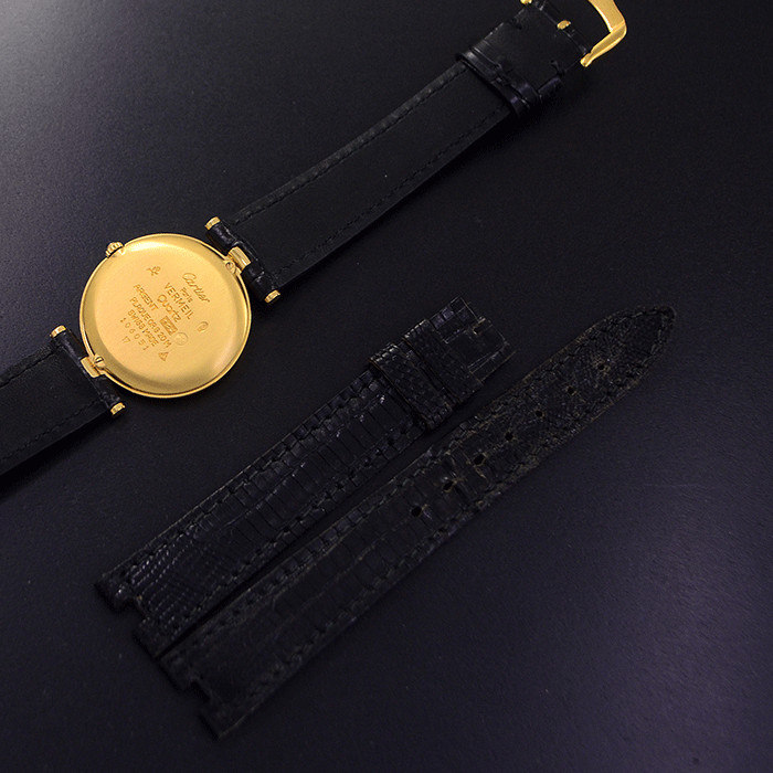 Vintage Cartier Must De Vendome Vermeil Quartz White Dial Dress Men’s Watch