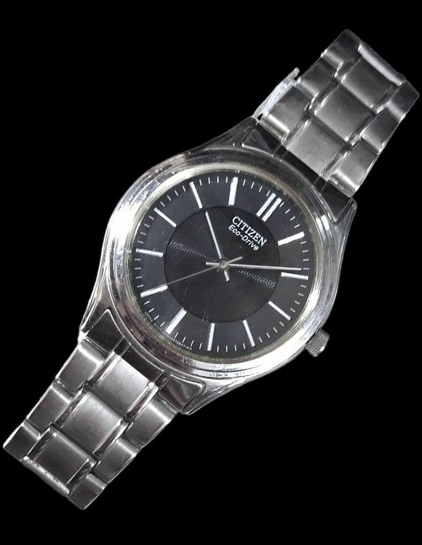 CITIZEN E031-S048419 Eco-Drive Black Dial Business Watch