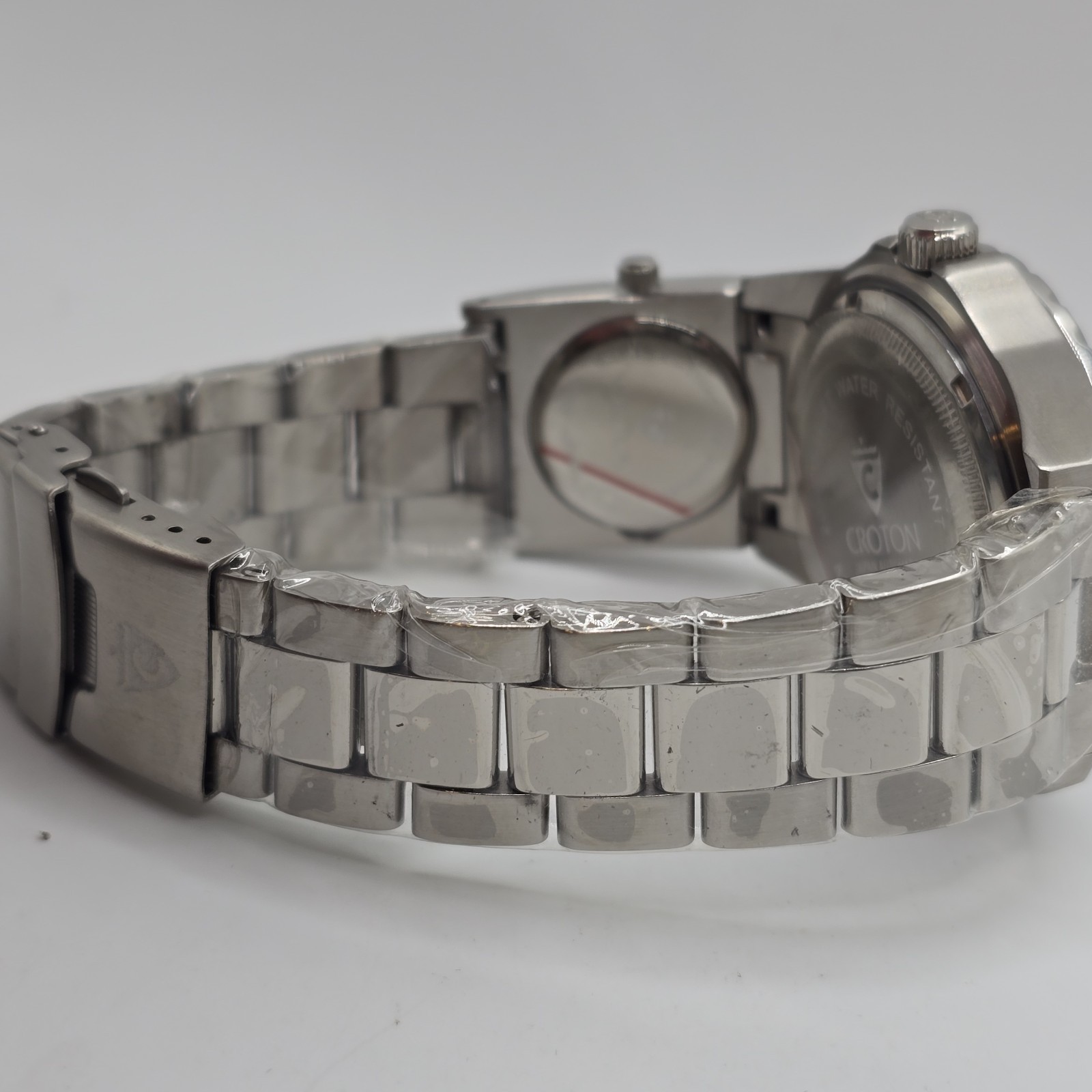 Croton Dual Time Automatic Quartz Watch 43mm Blue Dial