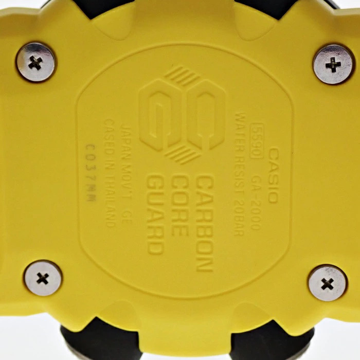 Casio G-Shock GA-2000-1A9JF Watch Carbon Fiber Resin Shock Resistant Used