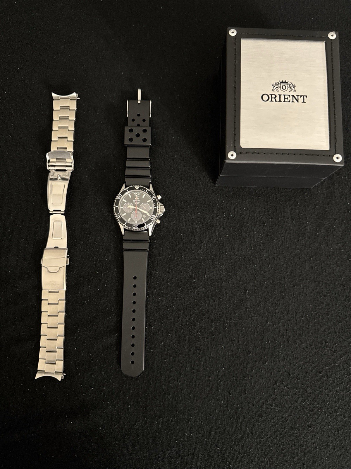 Orient Solar Chronograph Black Dial Sapphire Crystal
