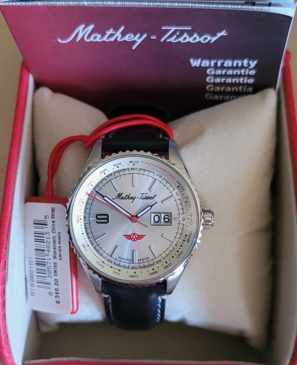 NEW – RARE -Mathey Tissot Atlas Quartz Silver Dial Men’s Watch