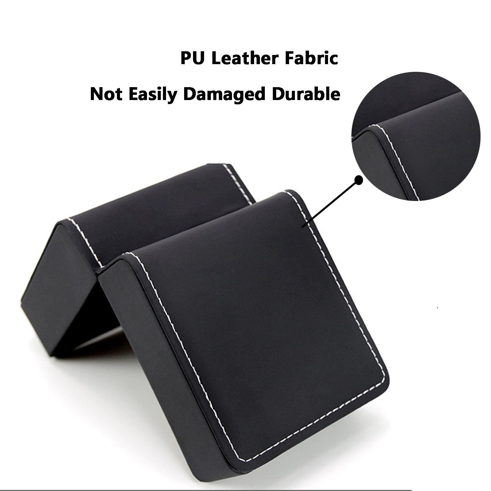Black PU Leather Watch Gift Box with Pillow Single Wristwatch Display Case!!