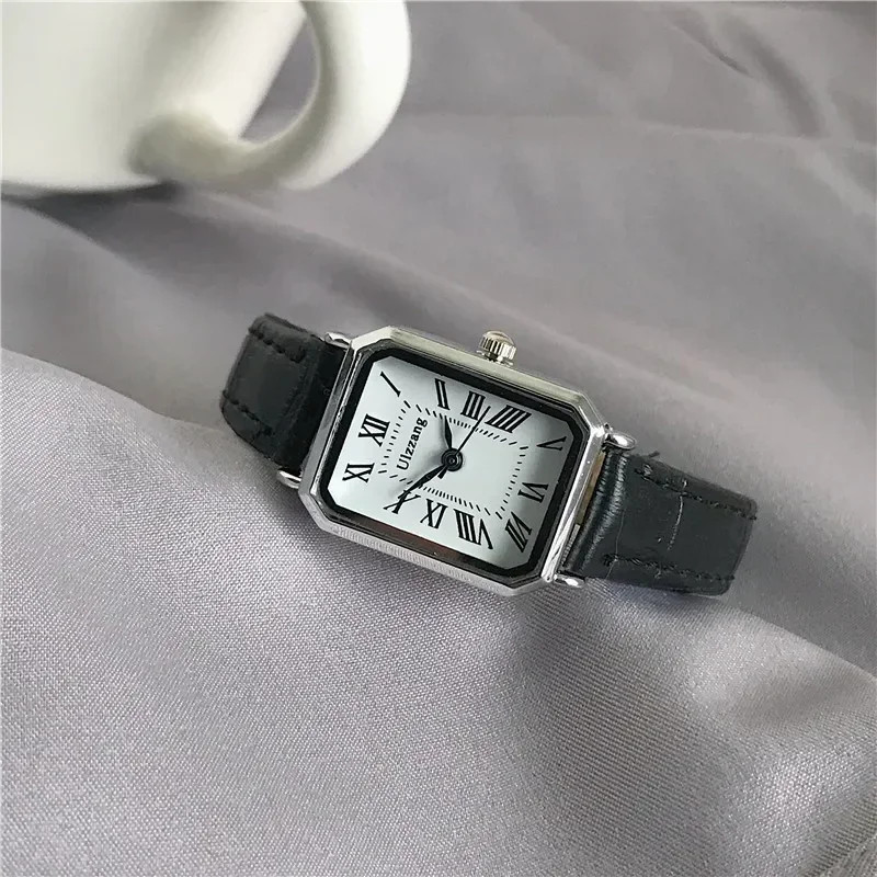 Classic Casual Quartz Retro Watches Dial Leather Strap Band Ladies Watch