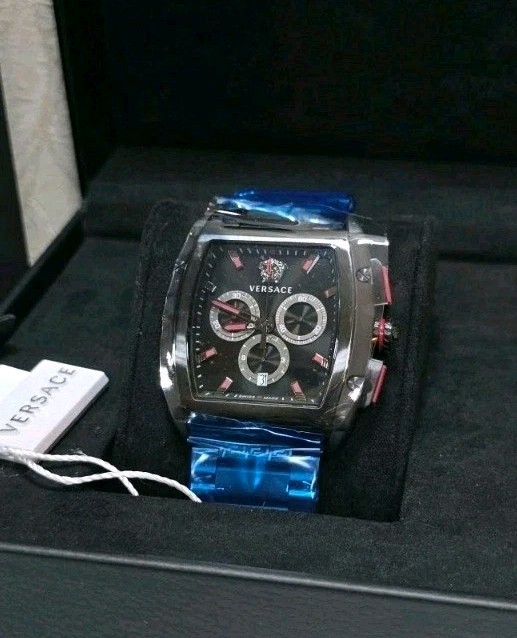 VERSACE Dominus Chronograph Swiss Quartz Men’s Analog Watch VE6H00623 (NIB)