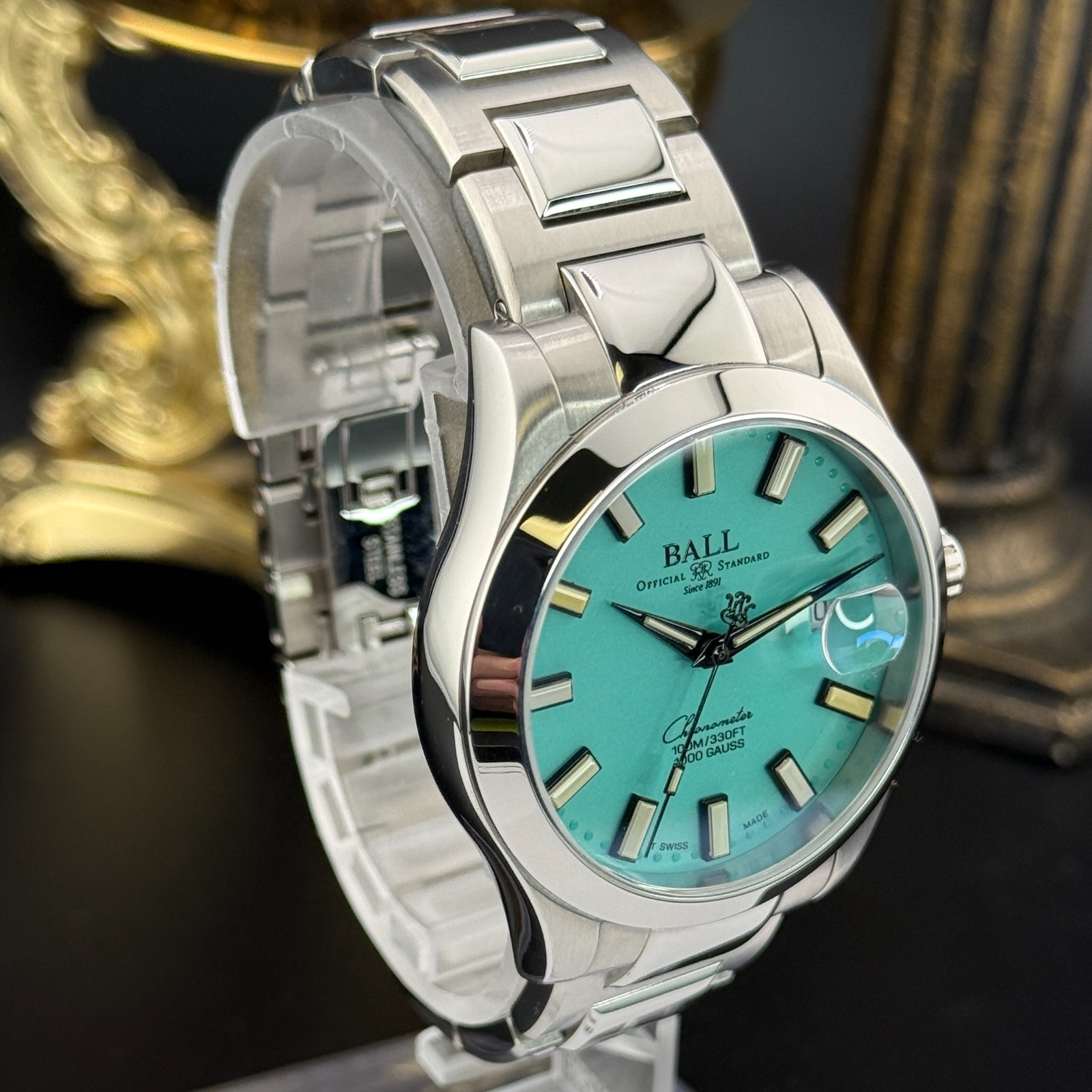 BALL Engineer III Marvelight Chronometer 40MM Turquoise Dial NEW 2026 Full Set