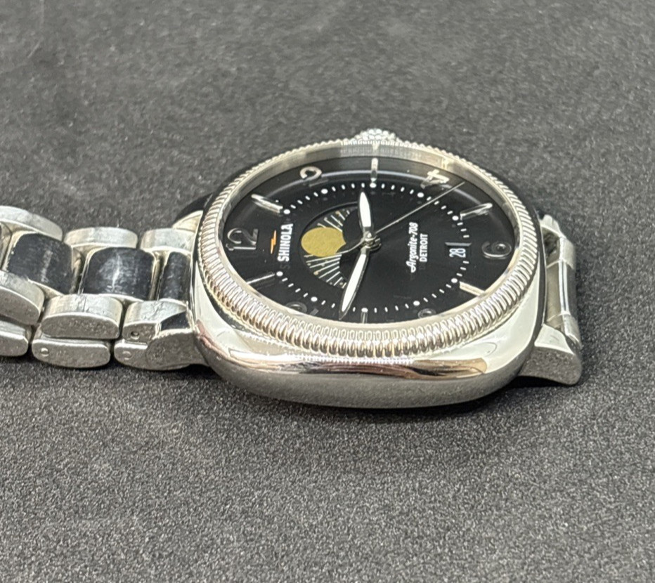 Shinola 36mm Gomelsky Moon Phase Argonite-708 Quartz Ladies Watch S0110000281