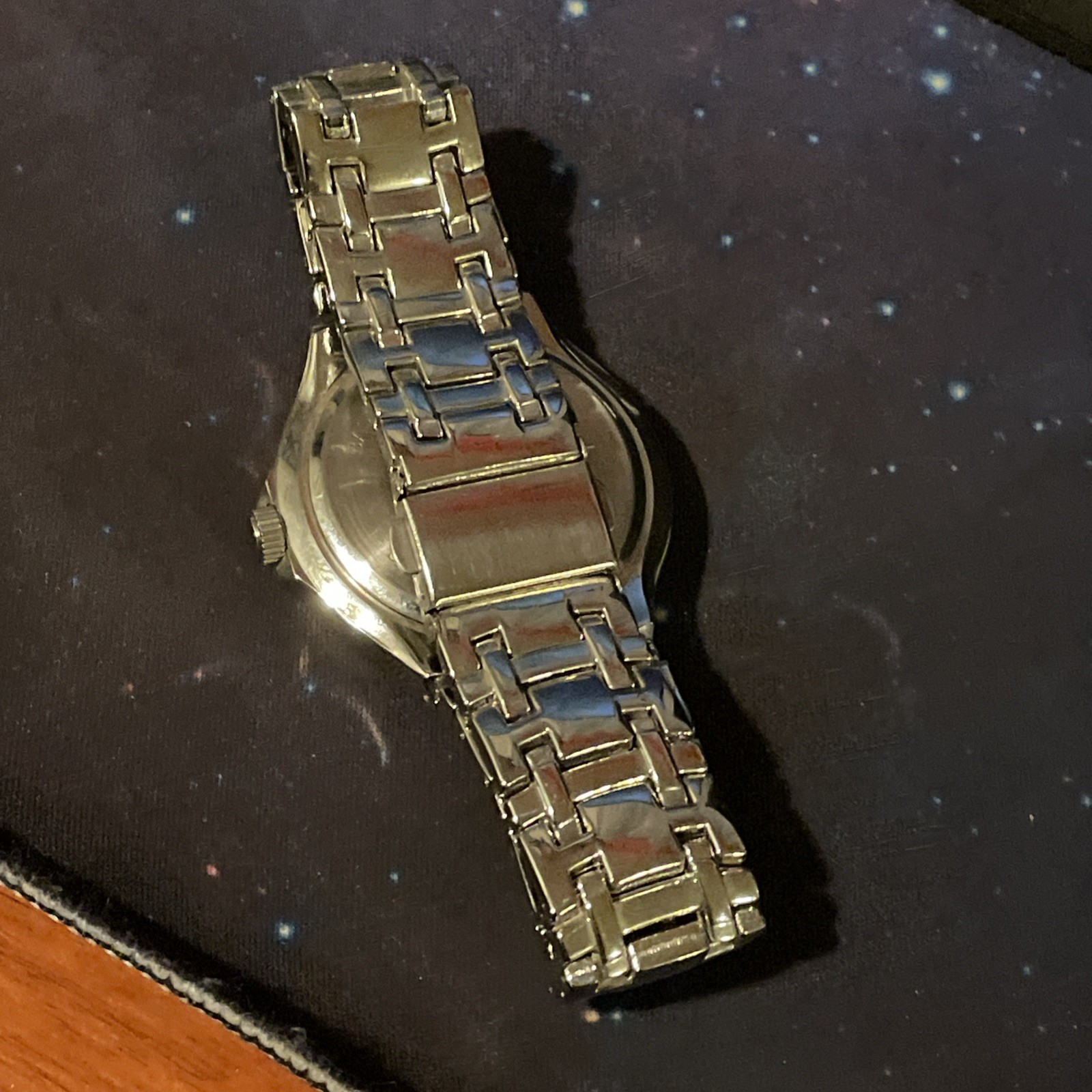 Chrome Stainless Steel Watch Men