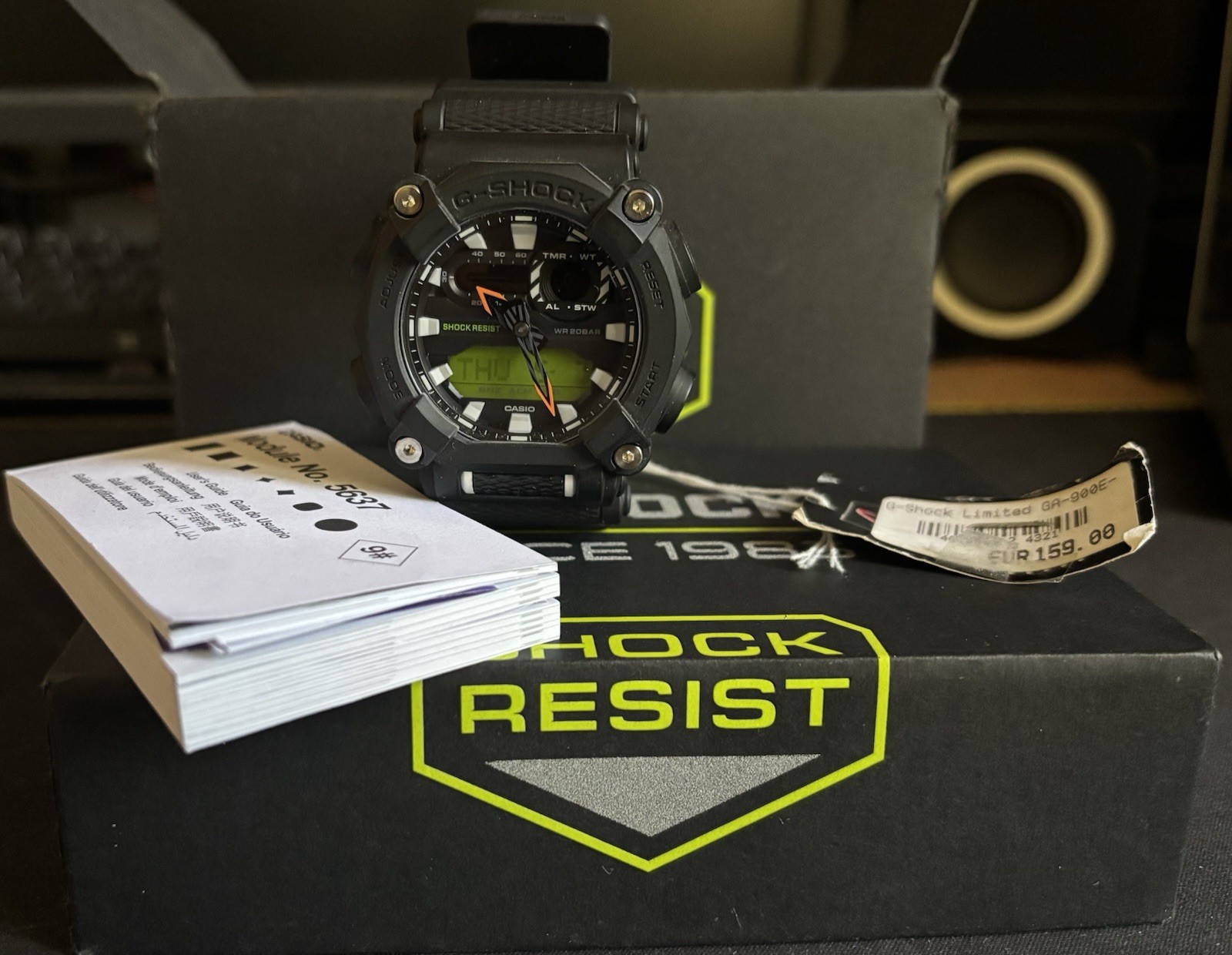 G-Shock GA-900E-1A3ER Black Analog Digital Shockproof Men’s Watch