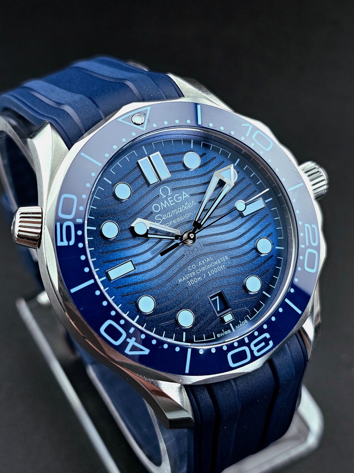 Omega Seamaster 300M 210.32.42.20.03.002 Summer Blue 42mm Full Set
