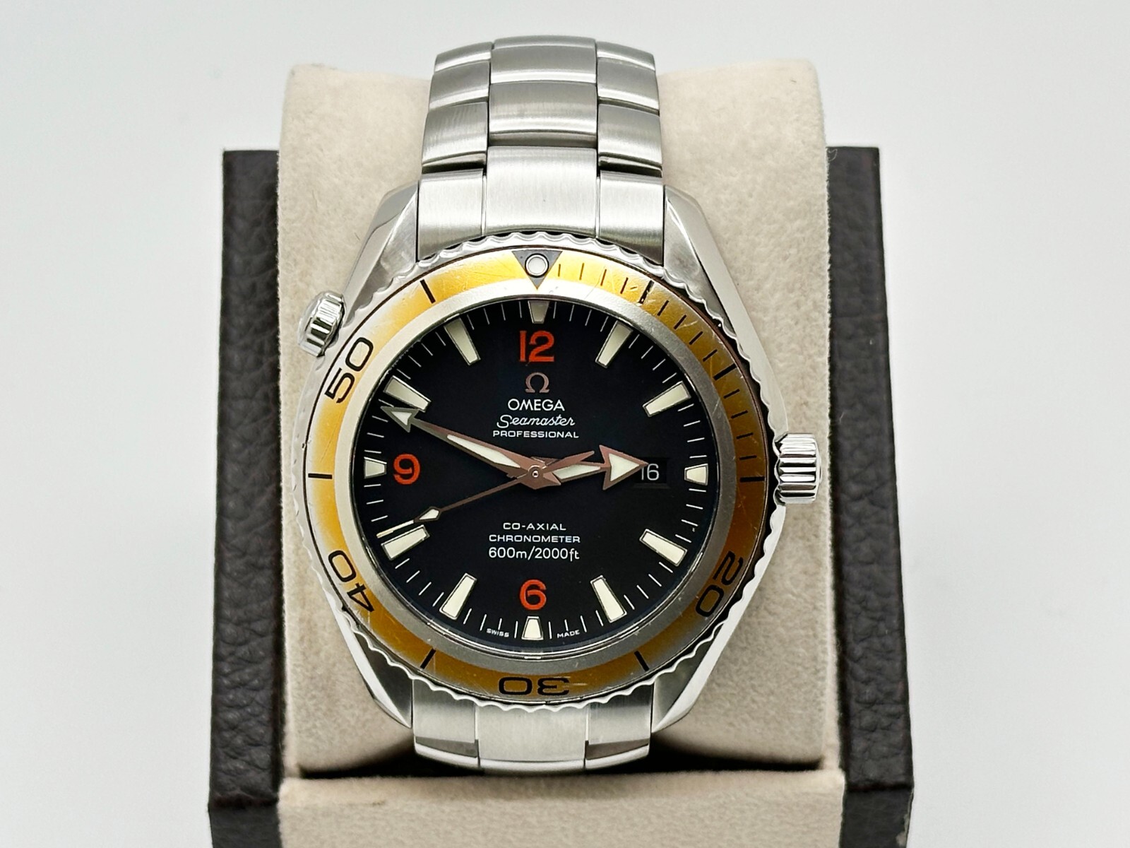 Omega Seamaster Planet Ocean 2909.50.83 Black and Orange Stainless Steel 42mm