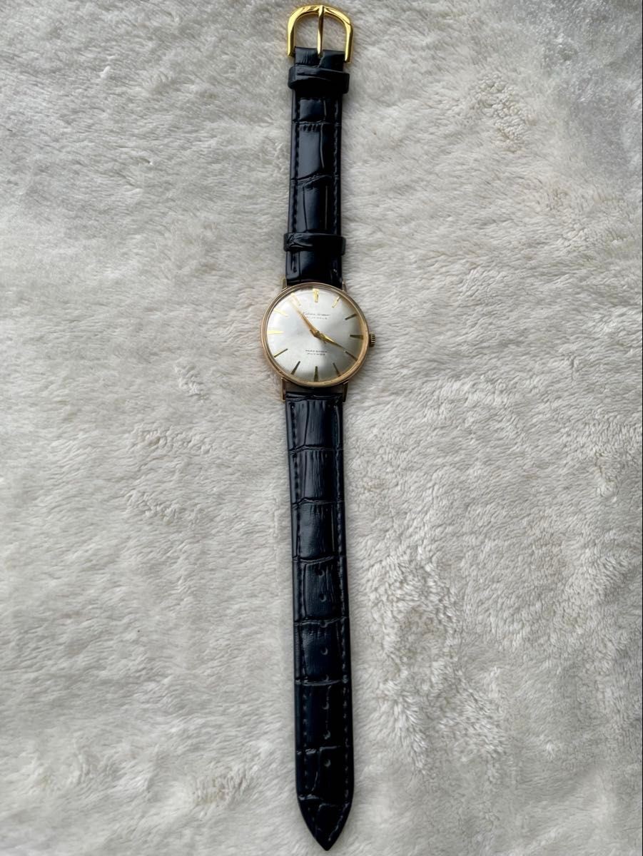 Citizen Homer HR150804 21 Jewels Hand-Wind Mens Watch Silver Gold Vintage Japan