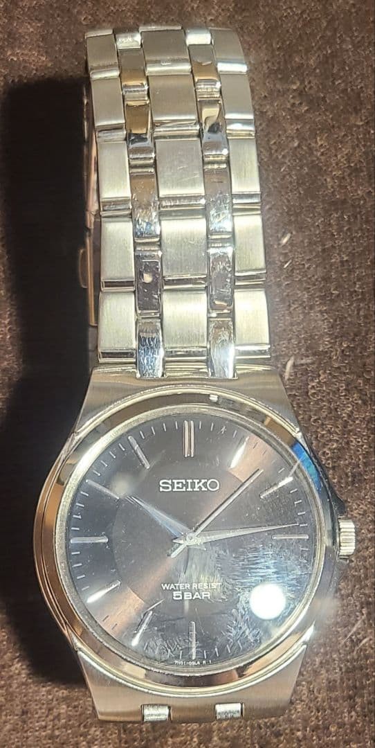 SEIKO Quartz Watch 5 BAR Stainless Steel From Japan