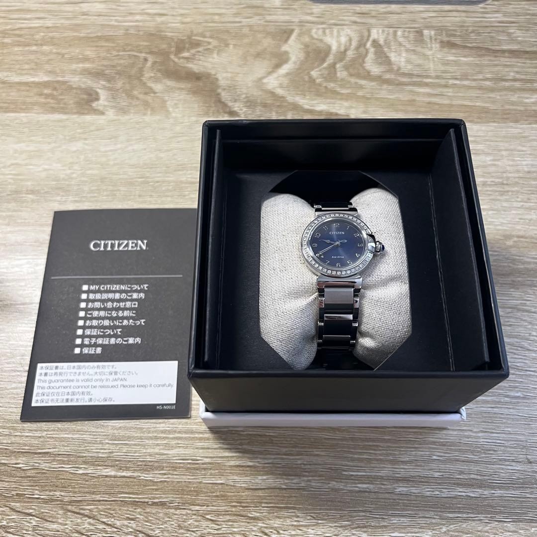 CITIZEN Collection EM1120-87L Women Solar Used Watch Stainless Steel Blue