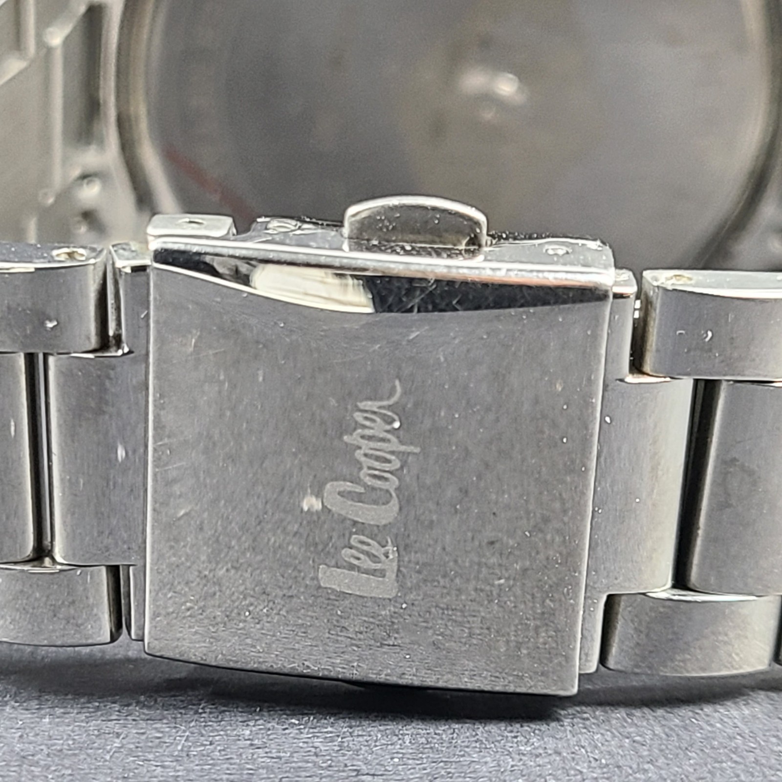 Lee Cooper Men’s Multifunction Blue Dial Silver Bracelet Watch LC06295.390