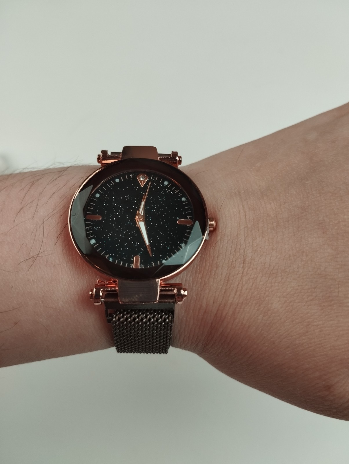 Women Adjustable Cooper And Black Colour Watch