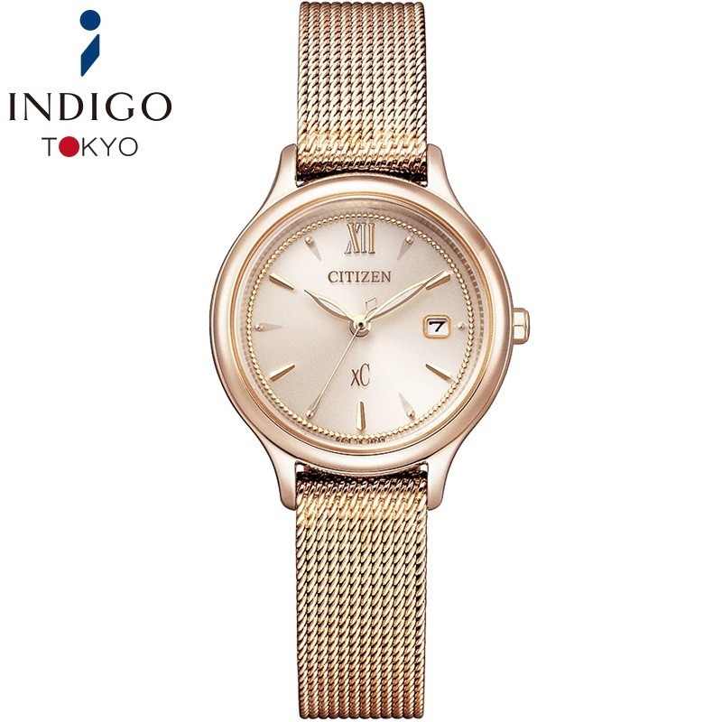 Citizen xC EW2635-54A Quartz Pink Gold Dial 28 mm Watch