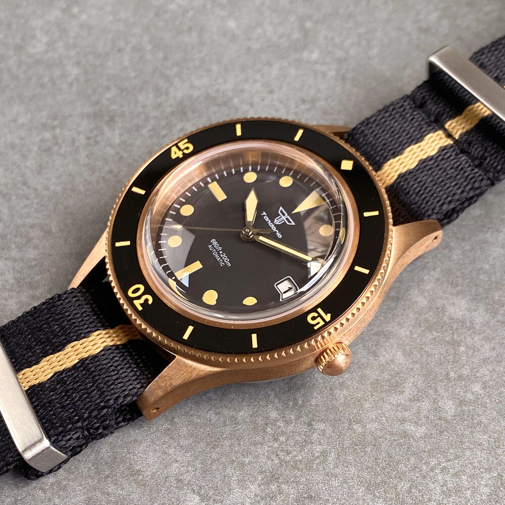 40mm 50-Fathoms CUSN8 Solid Bronze Japan NH35 PT5000 Automatic Watch for Men