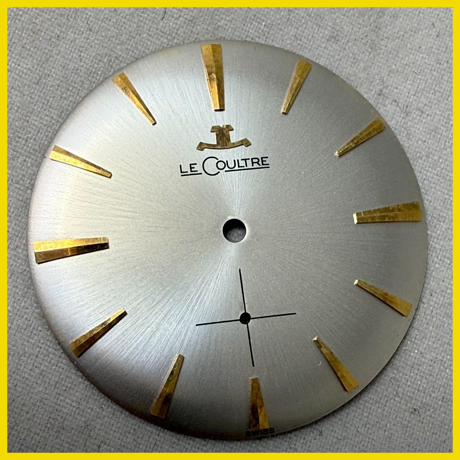 VINTAGE LE COULTRE SUB SECOND MANUAL WINDING GOLD MARKER 28.6MM # 663