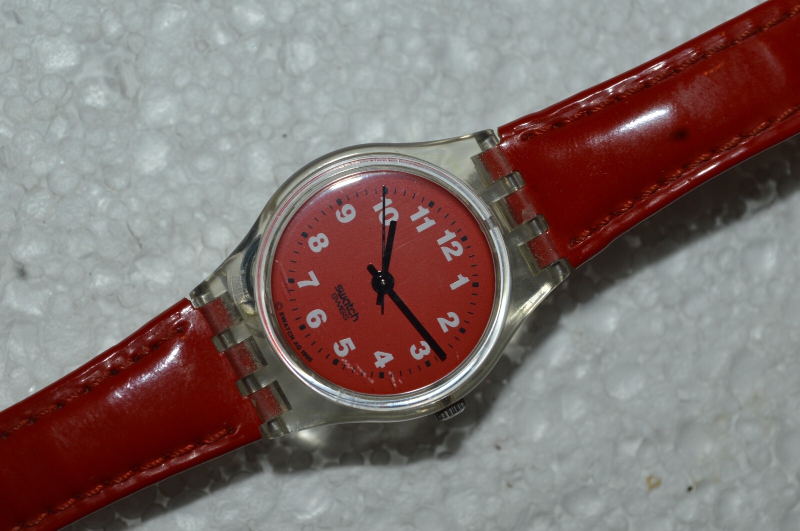 1996 Swatch Watch LK155 GLOSS Swiss Lady Quartz 25mm Originals Tested Vintage 96