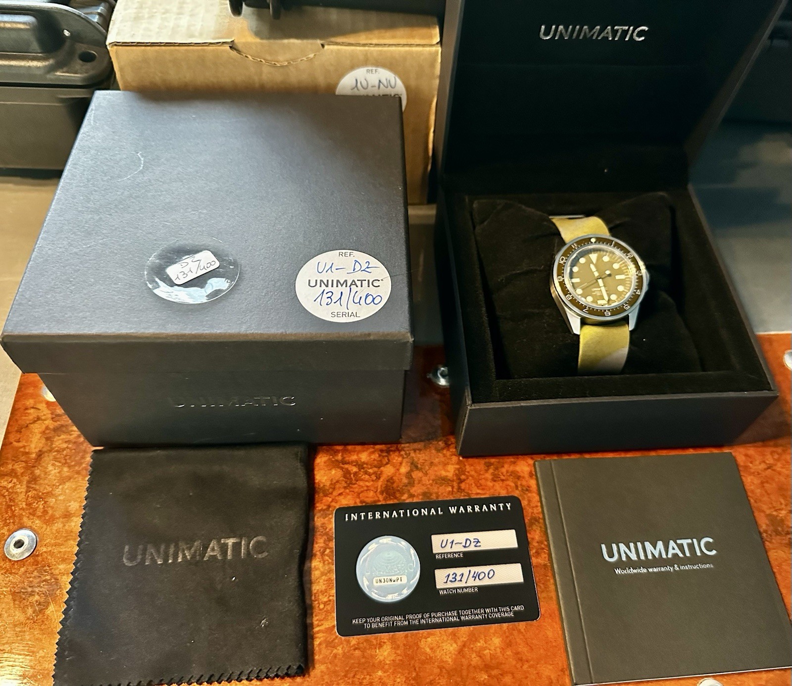 Unimatic U1-DZ Limited Edition 400 Pieces Military 300m Diver Olive Green Dial