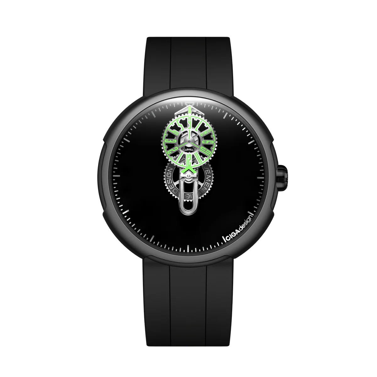 CIGA Design Time Cipher Automatic Wandering Hour Mechanical Watch