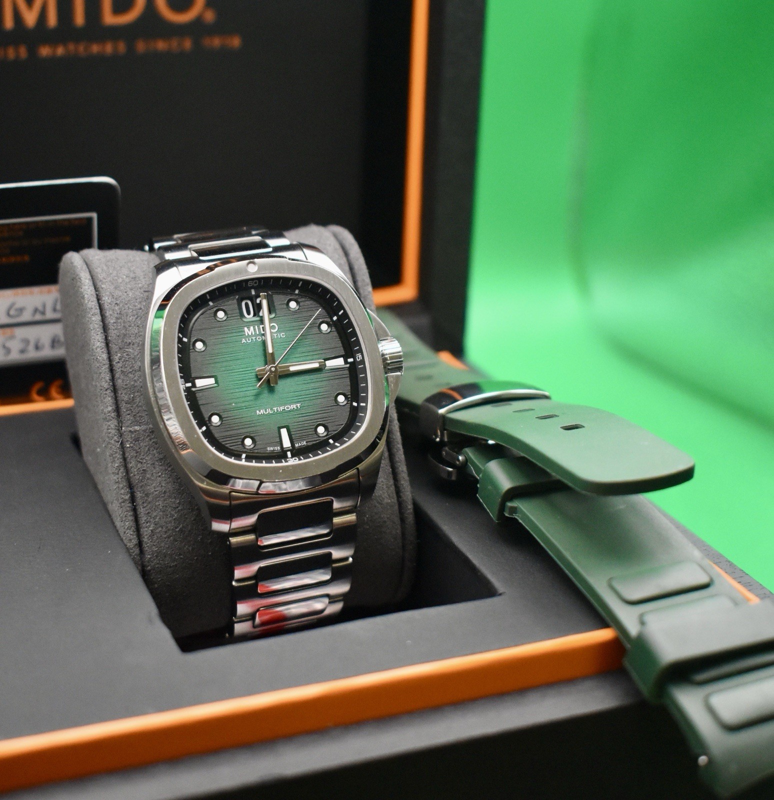 Mido Multifort TV Big Date 40mm SS Green Dial Men’s Watch M049.526.11.091.00