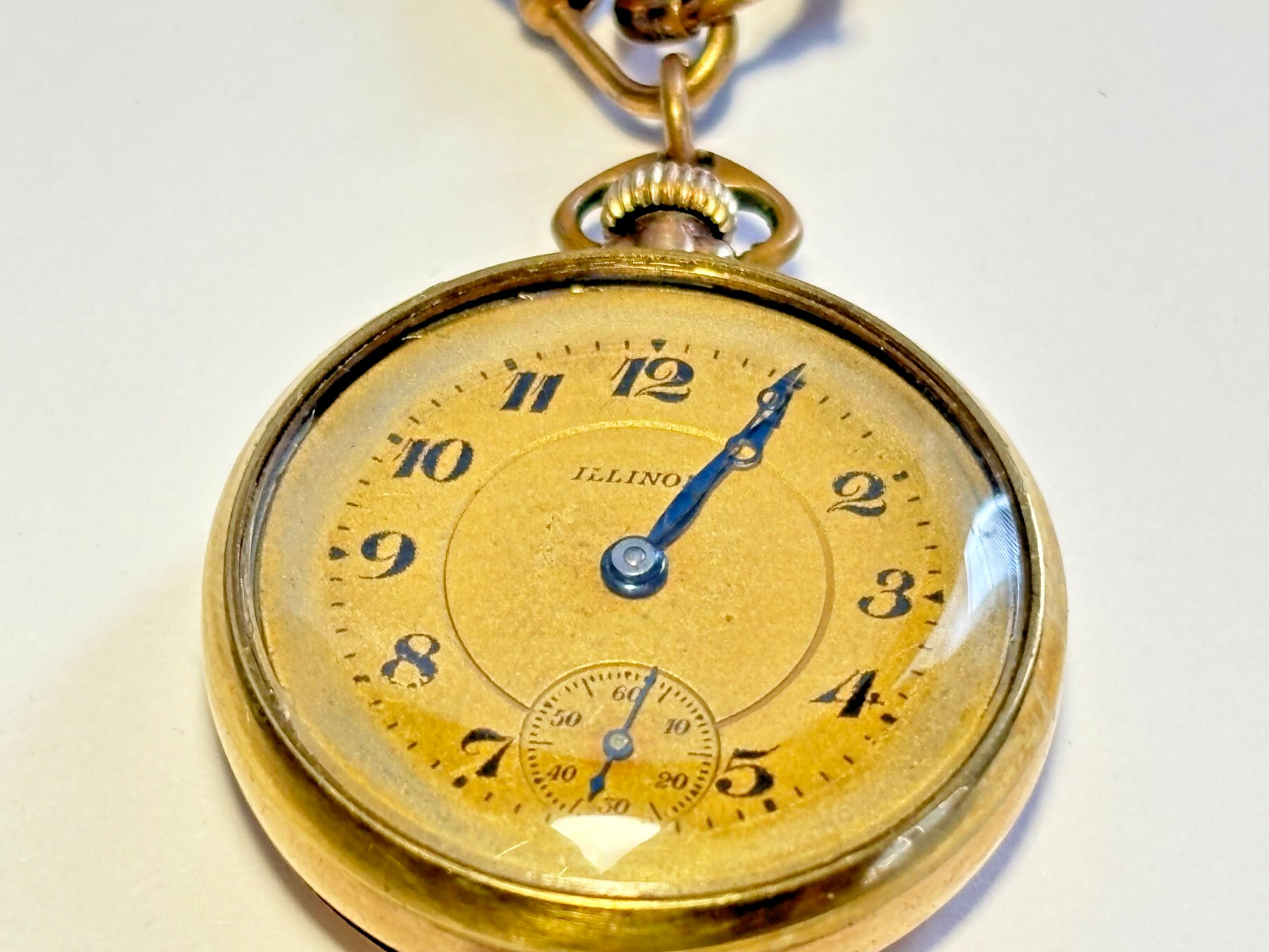 RARE 1916 Illinois Pocket Watch Grade 21 Model 3 Size 3/0s – RUN OF ONLY 1,000 –