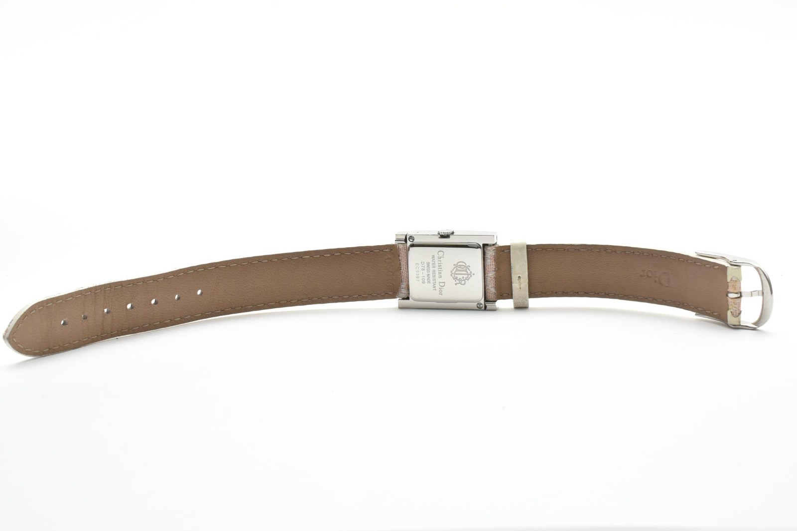 [N MINT /Box] Christian Dior D78-109 White Shell Dial 19mm Ladies Watch JAPAN
