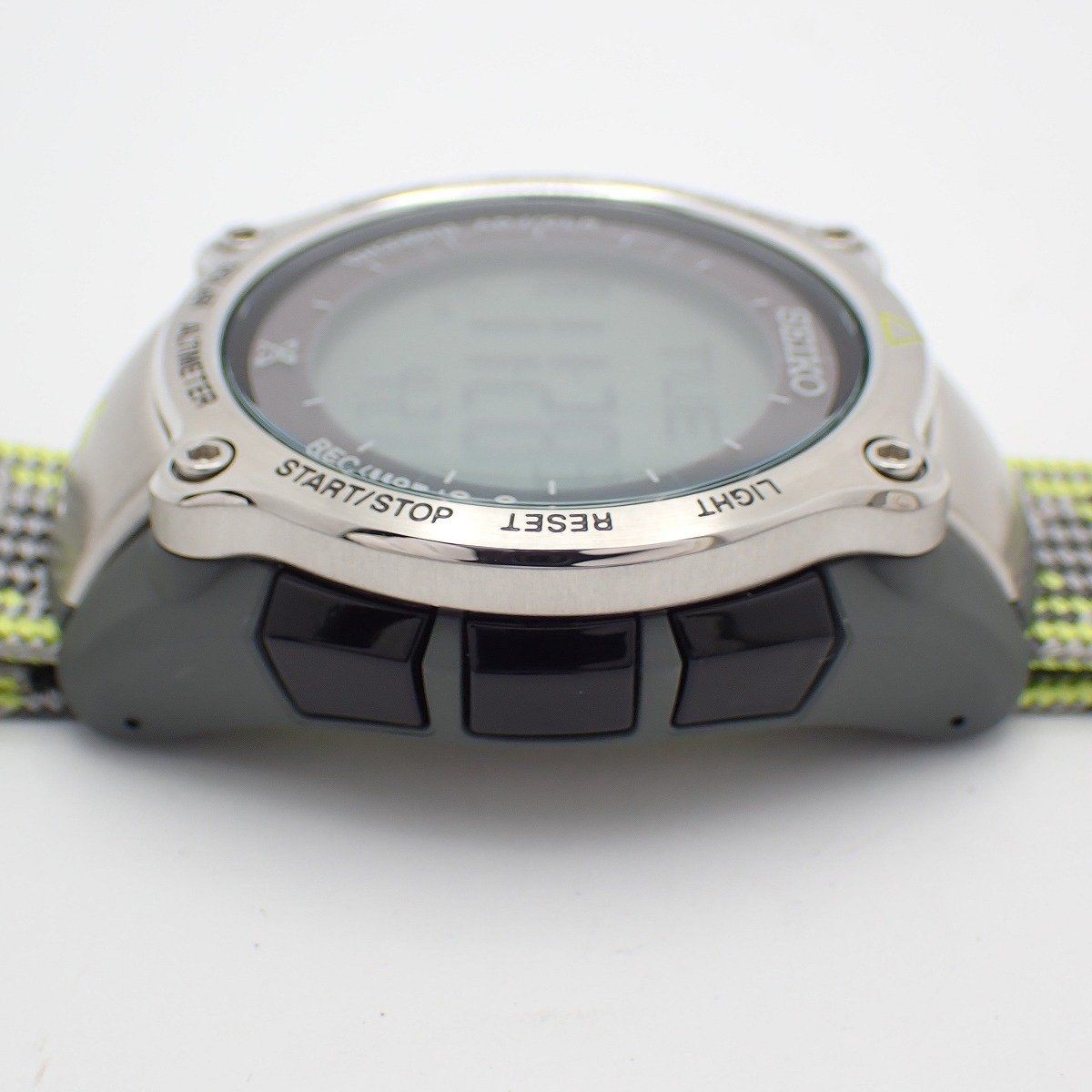 Seiko Prospex Alpinist World Time Solar Watch SBEB035 wrist 23cm
