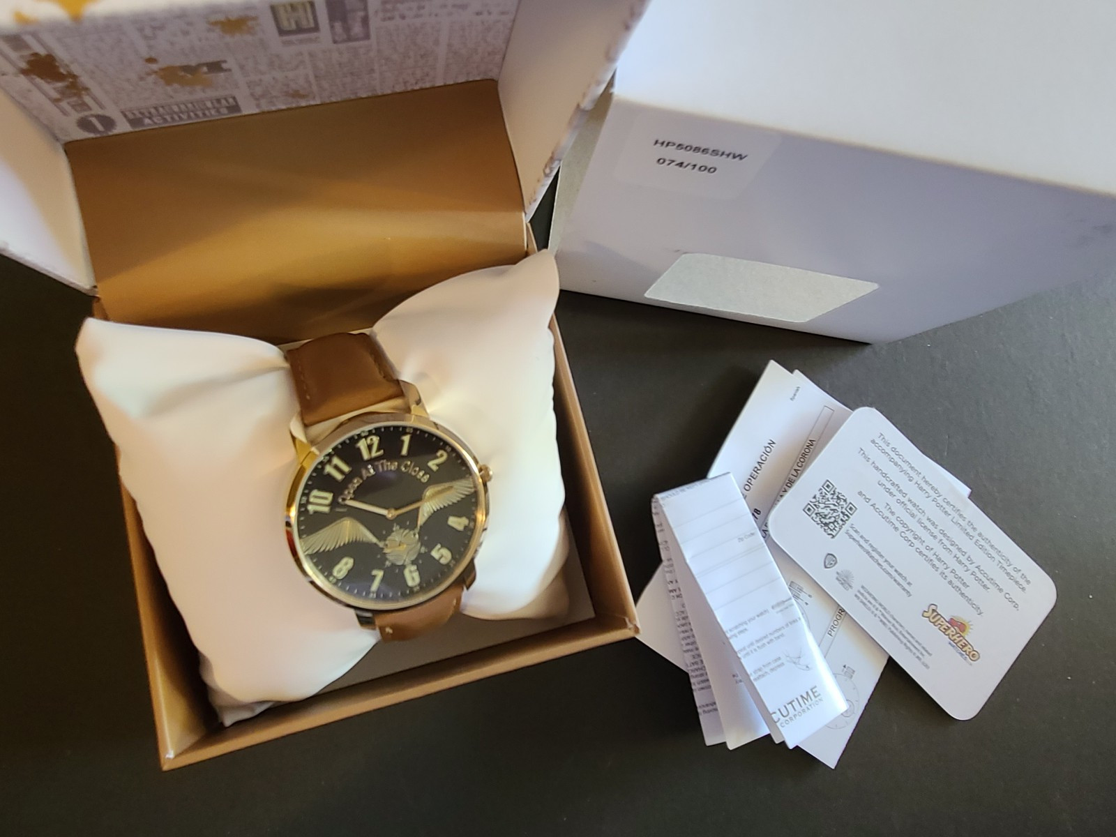 Harry Potter Accutime Lim Ed Golden Snitch Watch 2020 New in Box, Sub Dial